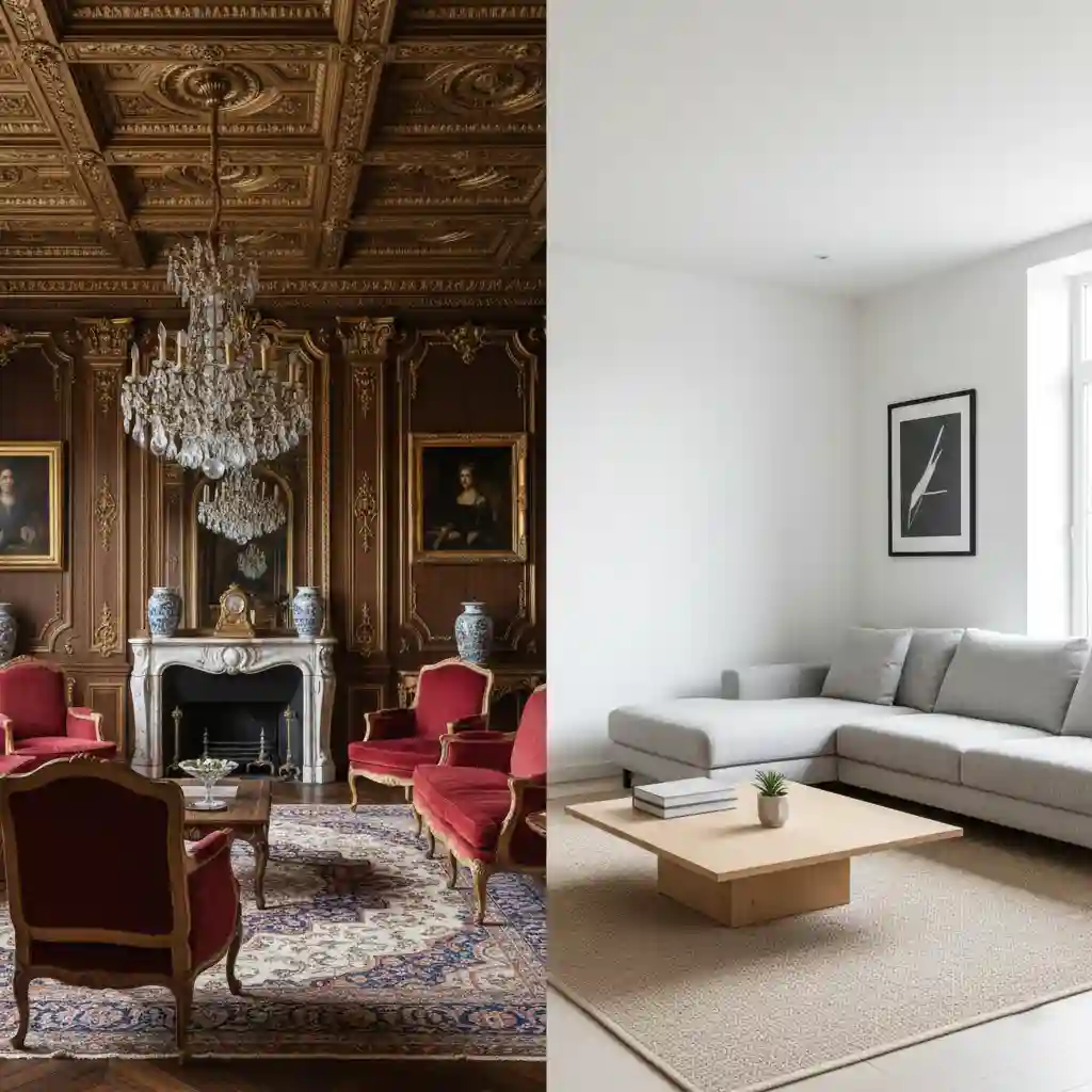 Perbandingan kerumitan desain interior klasik dan minimalis-kontraktor interior splusa.id