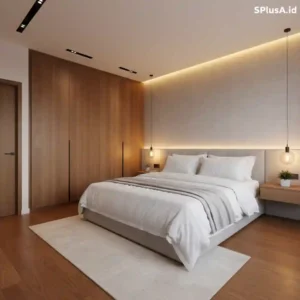 Portofolio hasil jasa desain interior kamar tidur SPlusA.id