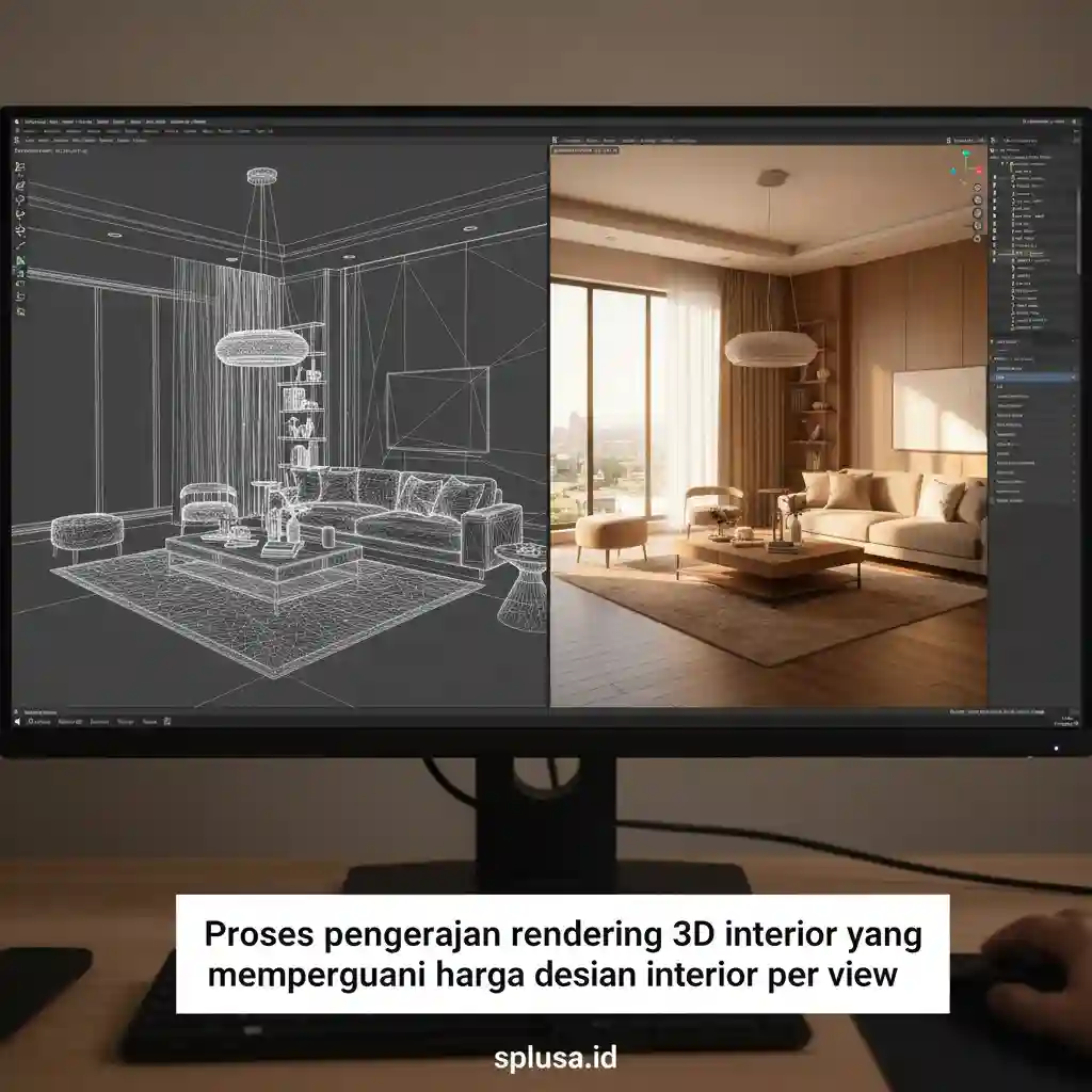 Proses pengerjaan rendering 3D interior yang mempengaruhi harga desain interior per view-kontraktor dan jasa interior splusa.id Proses pengerjaan rendering 3D interior yang mempengaruhi harga desain interior per view-kontraktor dan jasa interior splusa.id