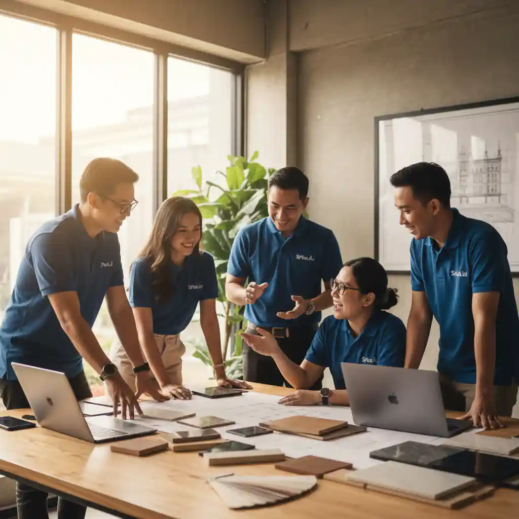 Tim ahli SPLUSA.ID sedang berdiskusi mengenai proyek jasa desain interior-kontraktor interior jakarta terpercaya splusa.id Tim ahli SPLUSA.ID sedang berdiskusi mengenai proyek jasa desain interior-kontraktor interior jakarta terpercaya splusa.id