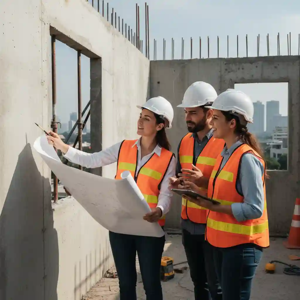 Tim kontraktor interior profesional SPlusA.id sedang supervisi proyek di Jakarta Tim kontraktor interior profesional SPlusA.id sedang supervisi proyek di Jakarta