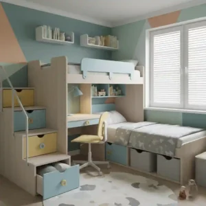 Desain kamar anak apartemen hemat ruang -jasa dan kontraktor interior splusa.id