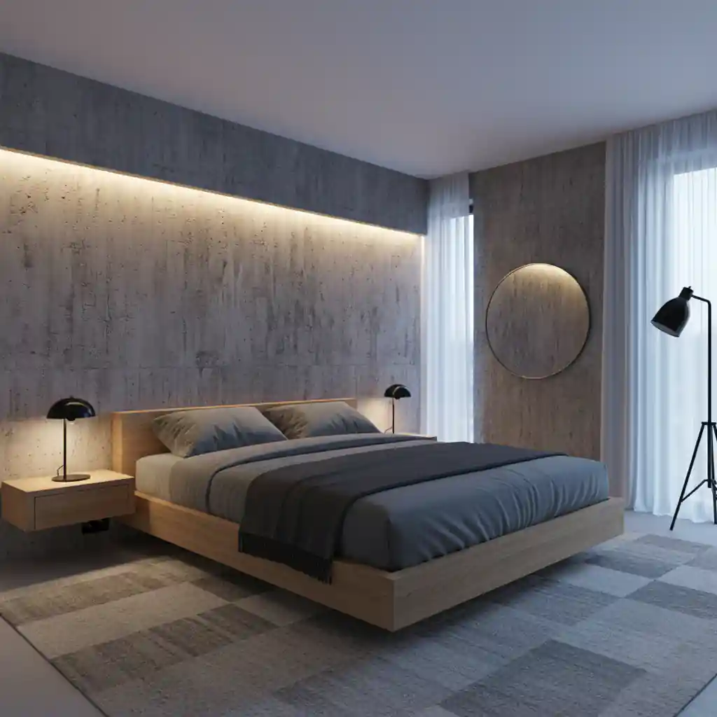 Inspirasi desain kamar tidur Japandi Industrial-Kontraktor interior Bekasi SplusA.id Inspirasi desain kamar tidur Japandi Industrial-Kontraktor interior Bekasi SplusA.id