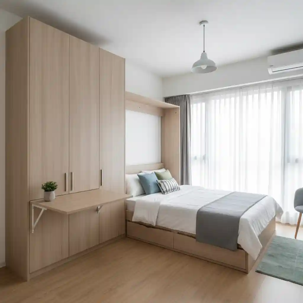 Jasa interior apartemen Gading Serpong untuk tipe studio minimalis-Kontraktor interior splusa.id Jasa interior apartemen Gading Serpong untuk tipe studio minimalis-Kontraktor interior splusa.id