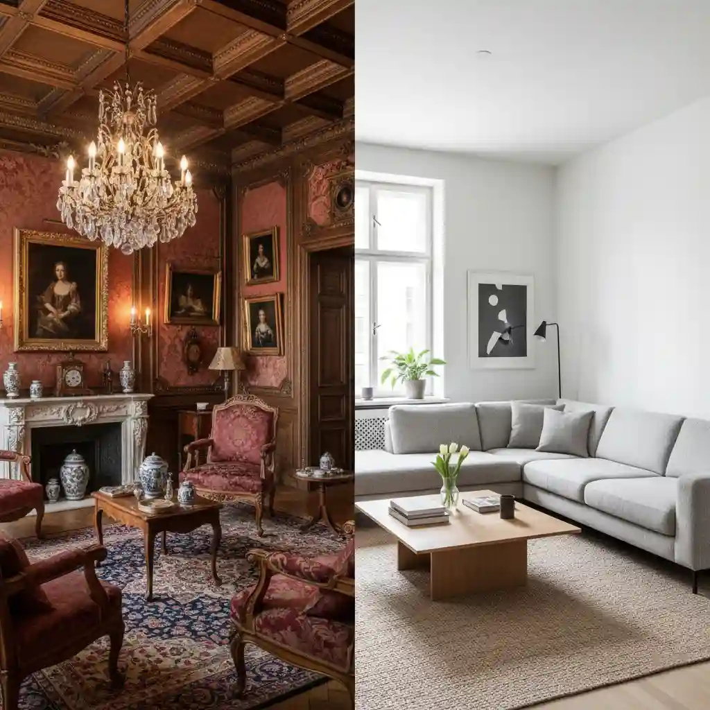 Perbandingan desain interior klasik vs minimalis-jasa interior splusa.id Perbandingan desain interior klasik vs minimalis-jasa interior splusa.id