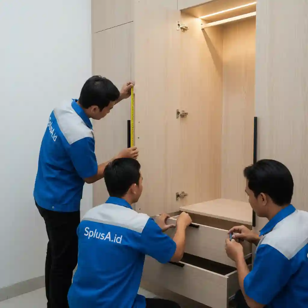 Tim kontraktor interior Jakarta SPlusA melakukan quality control proyek Tim kontraktor interior Jakarta SPlusA melakukan quality control proyek