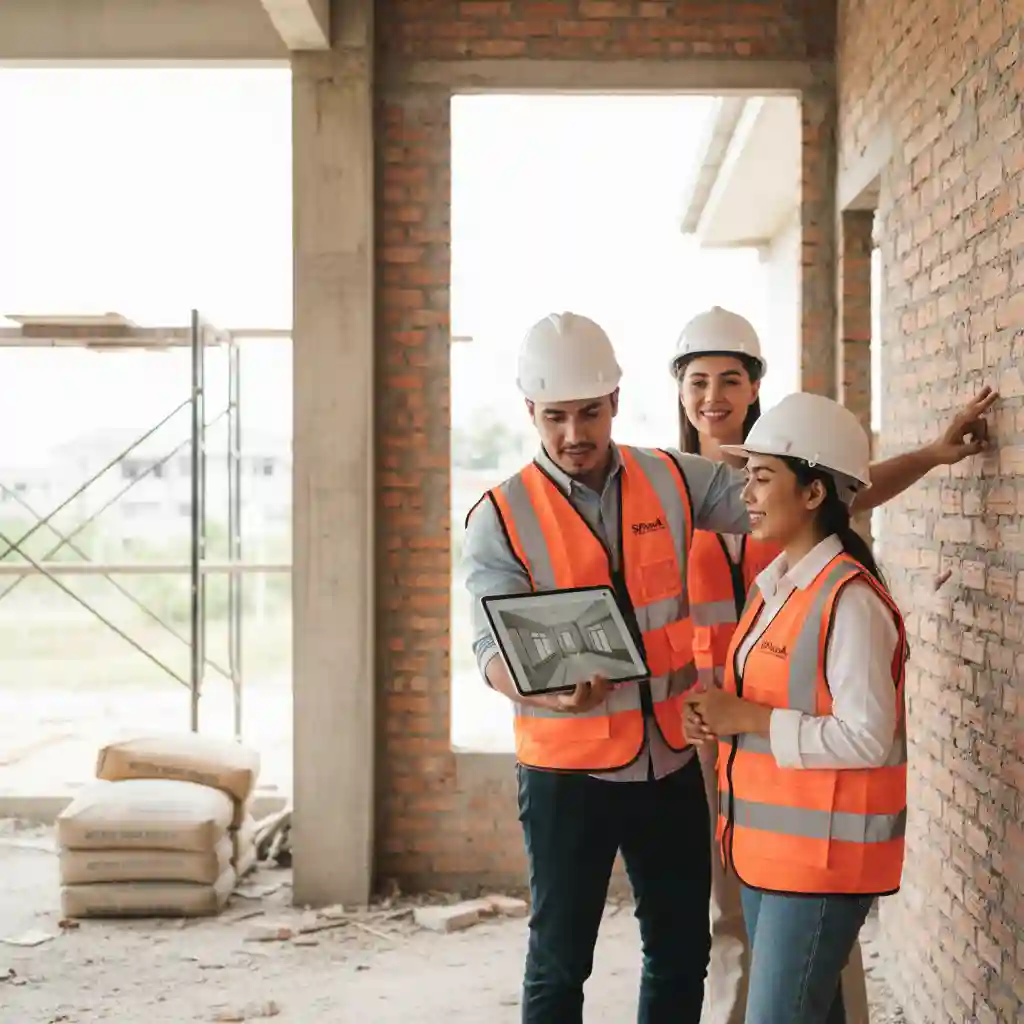 Tim kontraktor interior diskusi dengan klien-jasa interior splusa.id Tim kontraktor interior diskusi dengan klien-jasa interior splusa.id